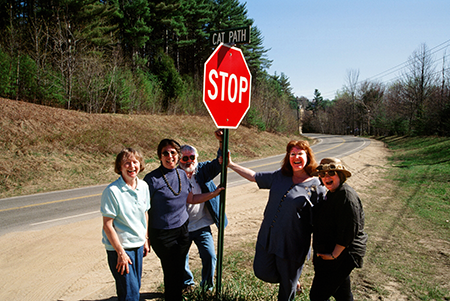 Visiting the Cat Path sign