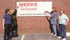 1999 Weeks new sign