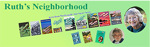 collage: author with book cover image