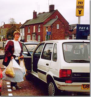 Penny carrying in groceries